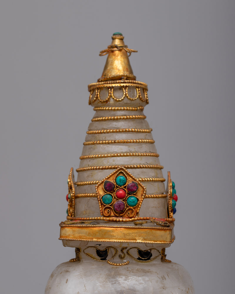 Buddhist Crystal Stupa | Elevating Your Spiritual Practice with Sacred Beauty