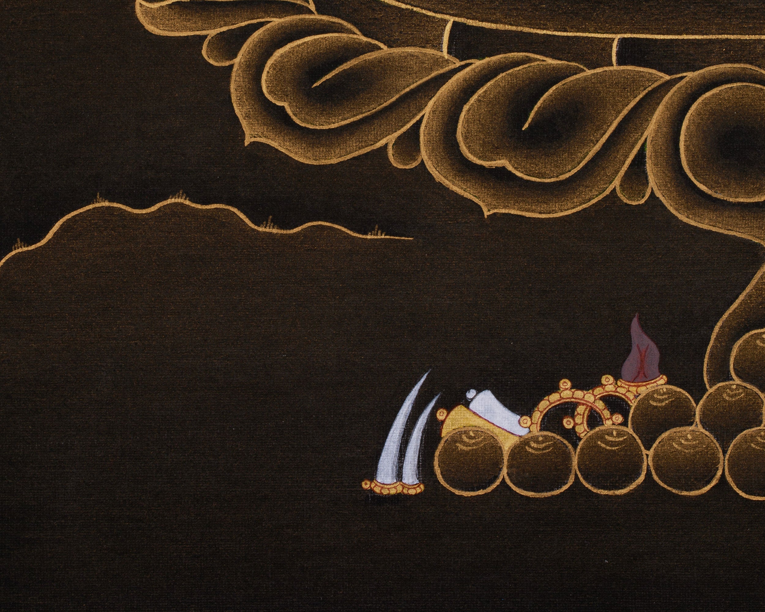Tibetan Thangka of Vajrapani | The Protector of Wisdom | A Symbol of Strength