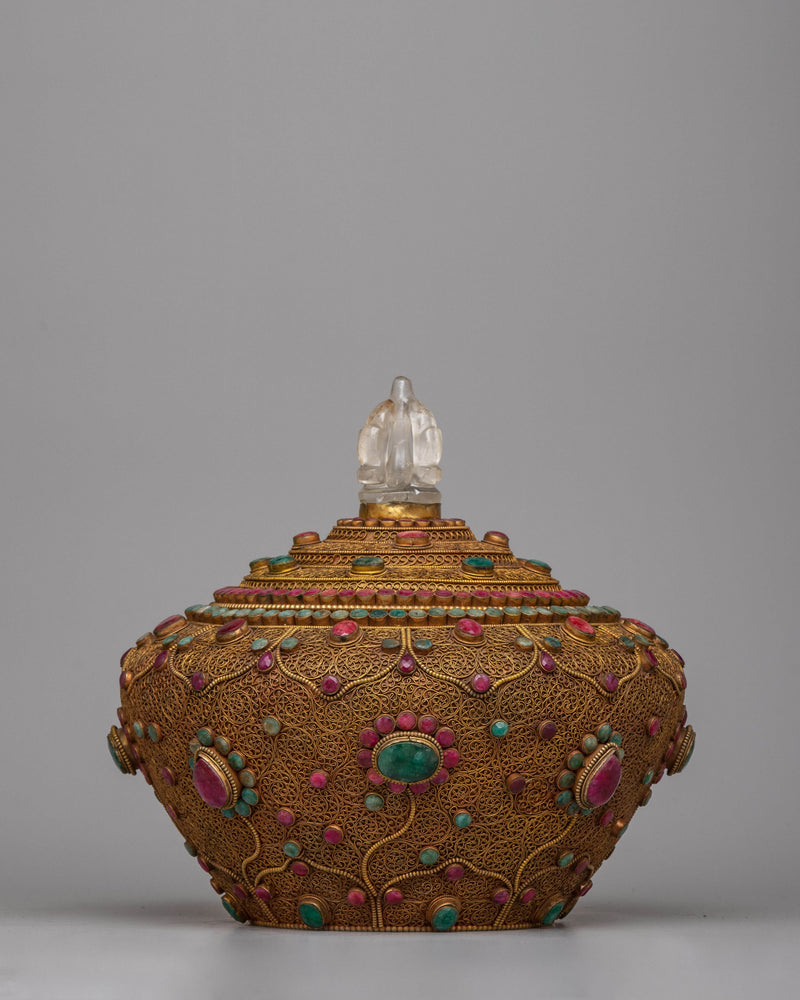 Tibetan Rice Bowl Pot |  Symbolizing Nourishment and Cultural Richness