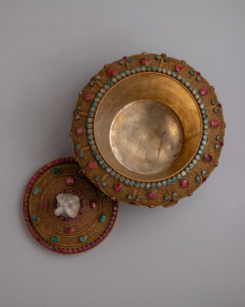 Tibetan Rice Bowl Pot |  Symbolizing Nourishment and Cultural Richness