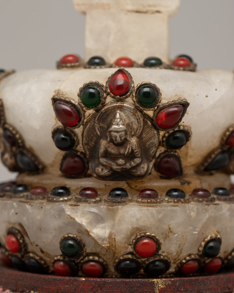 Buddhist Stupa on Altar | Radiating Spiritual Energy and Serenity