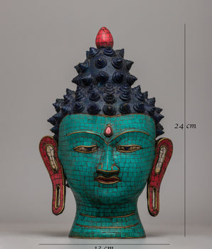 Buddha Head Bust | Symbol of Serenity and Spiritual Wisdom