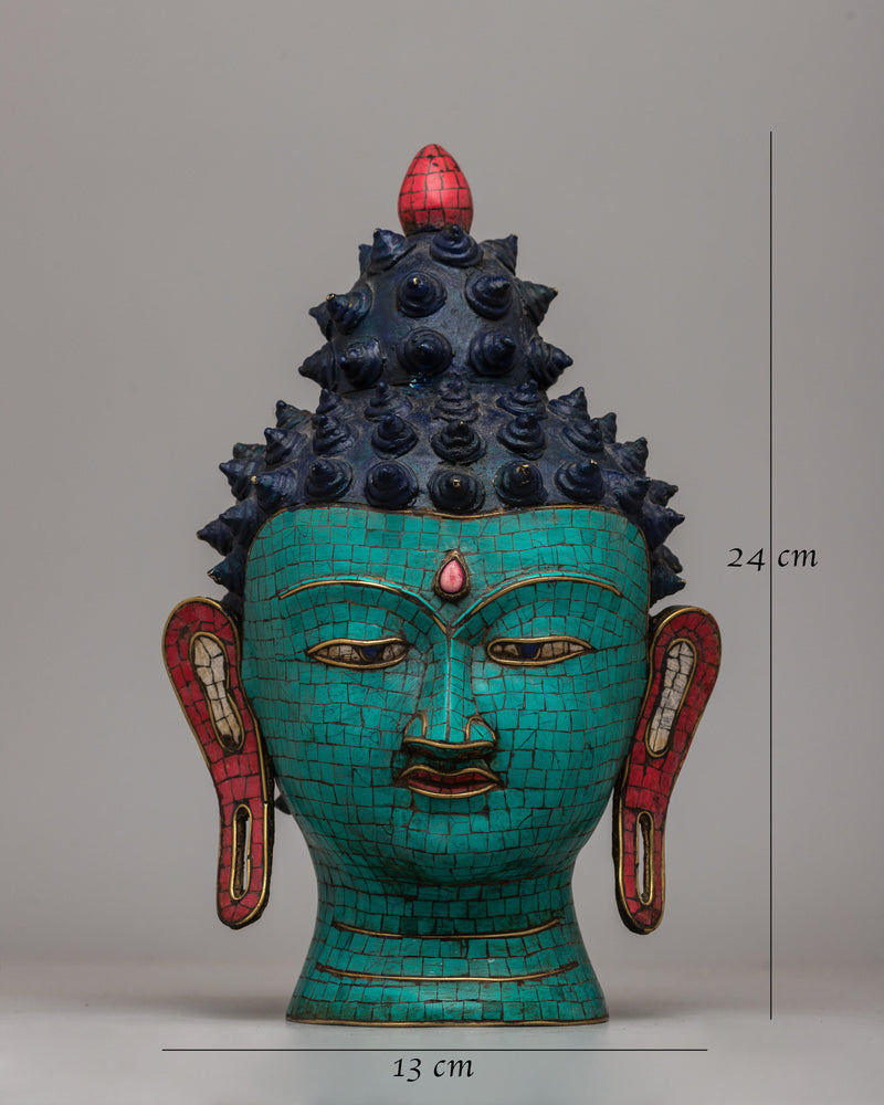 Buddha Head Bust | Symbol of Serenity and Spiritual Wisdom