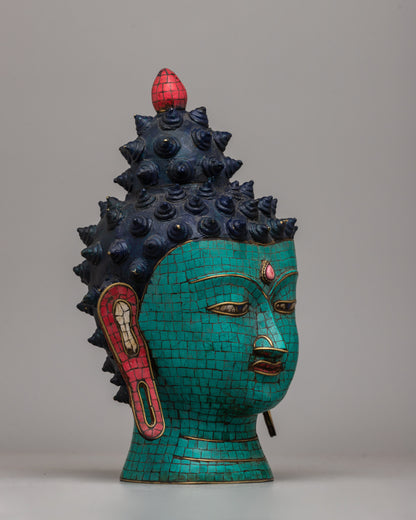 Buddha Head Bust | Symbol of Serenity and Spiritual Wisdom