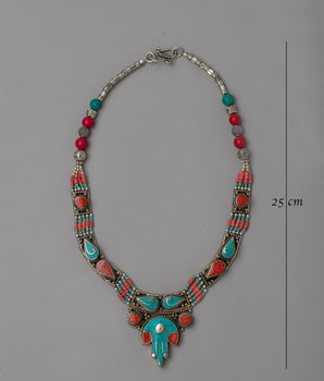 White Metal Necklace | Silver-Plated for Timeless Beauty and Versatile Style