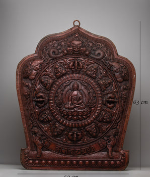Shakyamuni Buddha Buddhist Handmade Wall Hanger | Intricately Crafted Buddhist Art for Sacred Decor