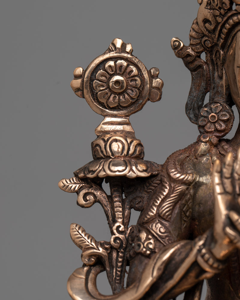 The Buddha Maitreya Statue | Handcrafted Copper Artwork for Spiritual Enlightenment