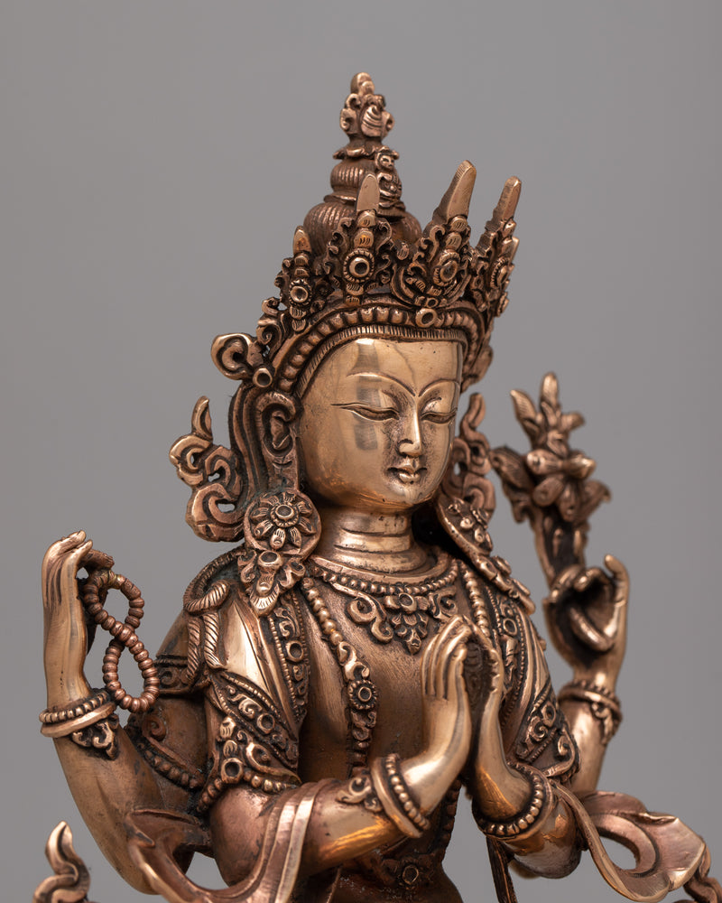 Statue of Chenrezig | Radiating Divine Compassion and Loving-Kindness