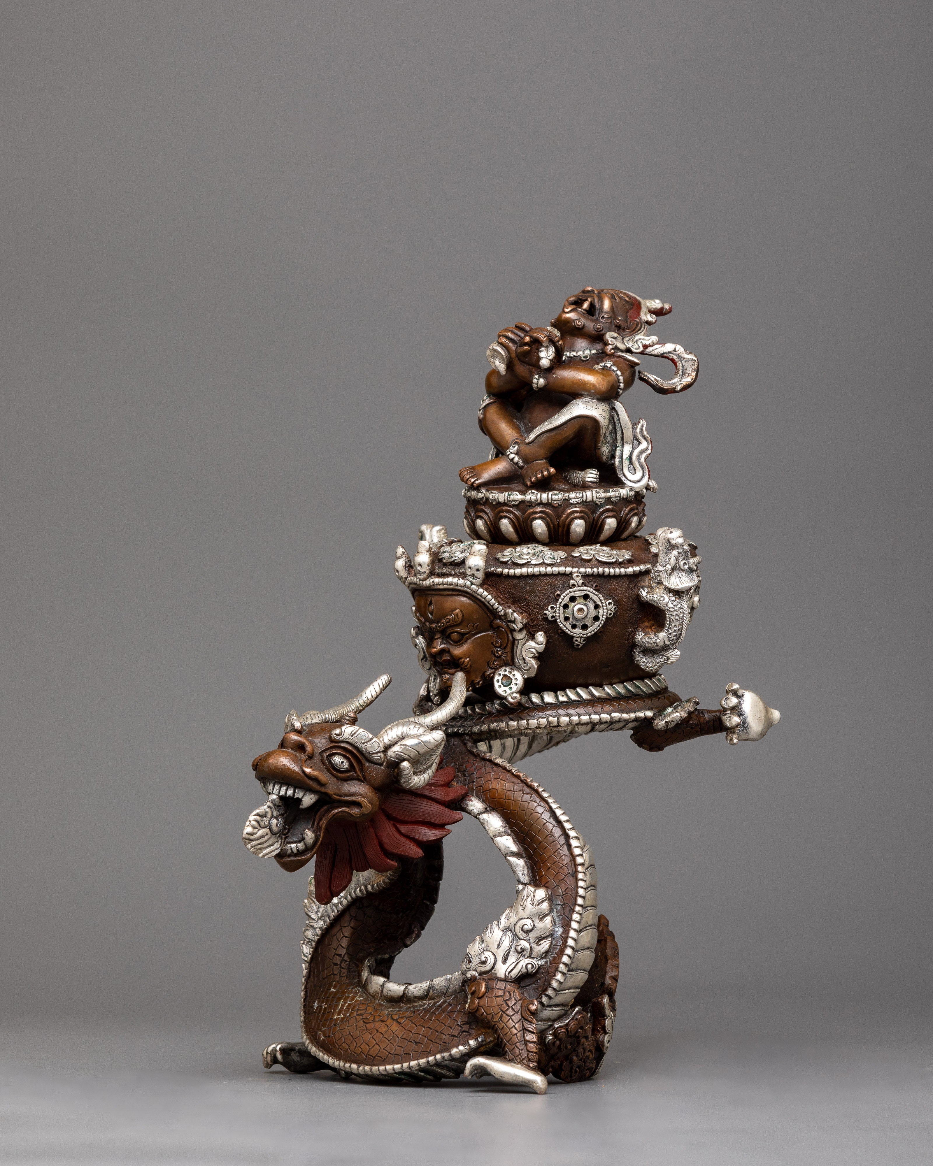 Vajradaka Dragon Incense Burner | Dragon Incense Burner for Spiritual Purification