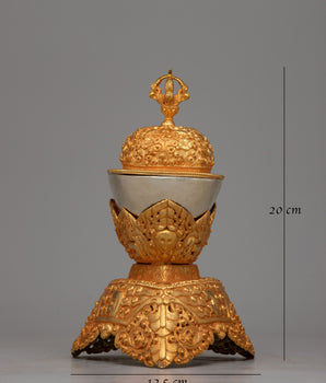 Tibetan Ritual Kapala | Symbol of Sacred Offering and Spiritual Rituals