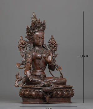 Green Arya Tara Statue | Symbol of Compassion and Liberation