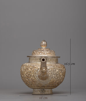 Solid Silver Tea Pot | Adorn Your Home Decor with Sophistication