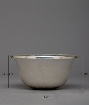 Silver Offering Bowls | Perfect for Reverent Offerings and Spiritual Practices