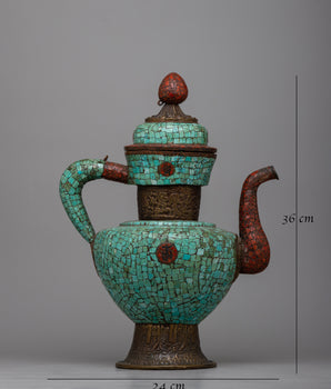 Tea Pot Orginal Turquoise Copper Teapot | Infusing Home Spaces with Natural Beauty