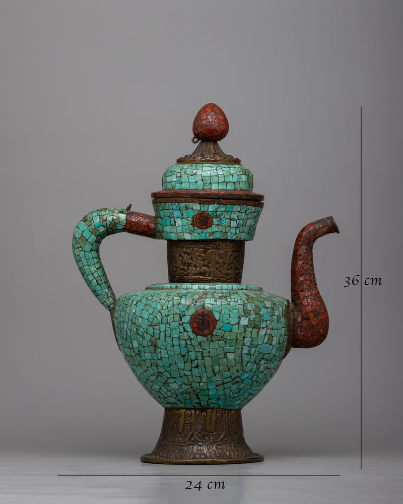 Tea Pot Orginal Turquoise Copper Teapot | Infusing Home Spaces with Natural Beauty