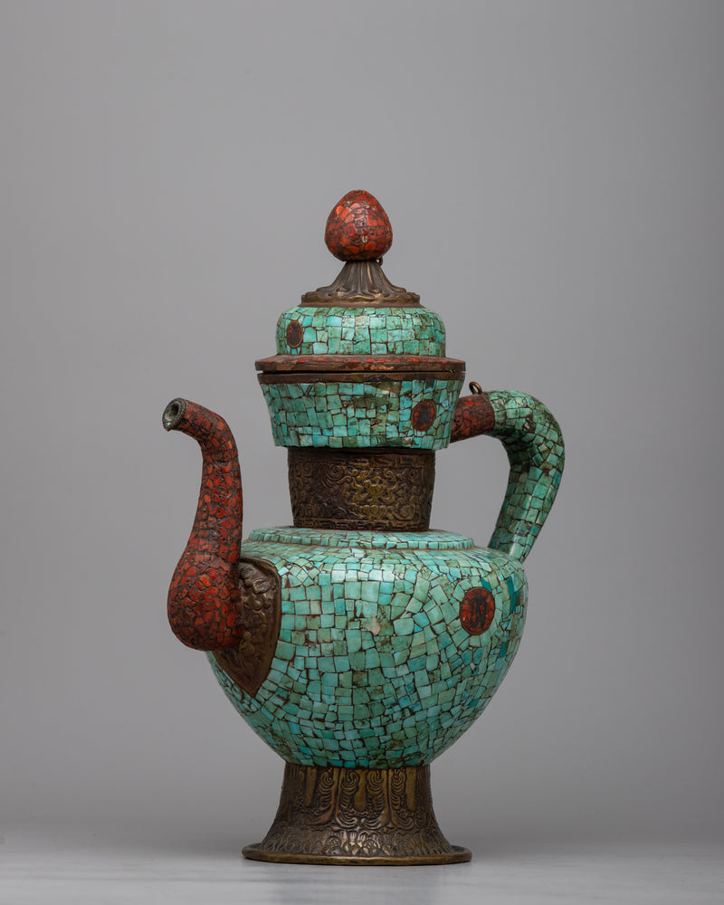 Tea Pot Orginal Turquoise Copper Teapot | Infusing Home Spaces with Natural Beauty