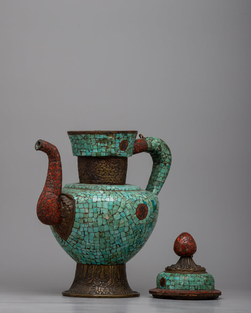 Tea Pot Orginal Turquoise Copper Teapot | Infusing Home Spaces with Natural Beauty