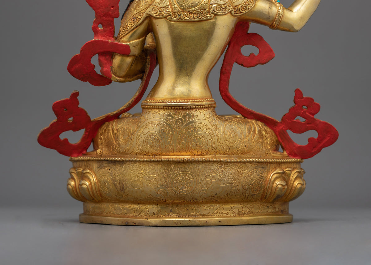 33cm Tibetan Scared Manjushri Statue | Wisdom and Knowledge