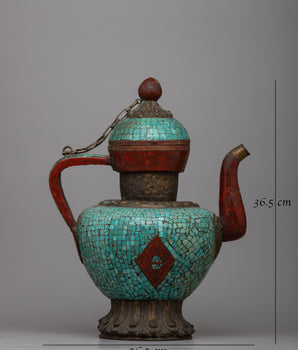 Gem Stone Tea Pot | Handmade Buddhist Pot