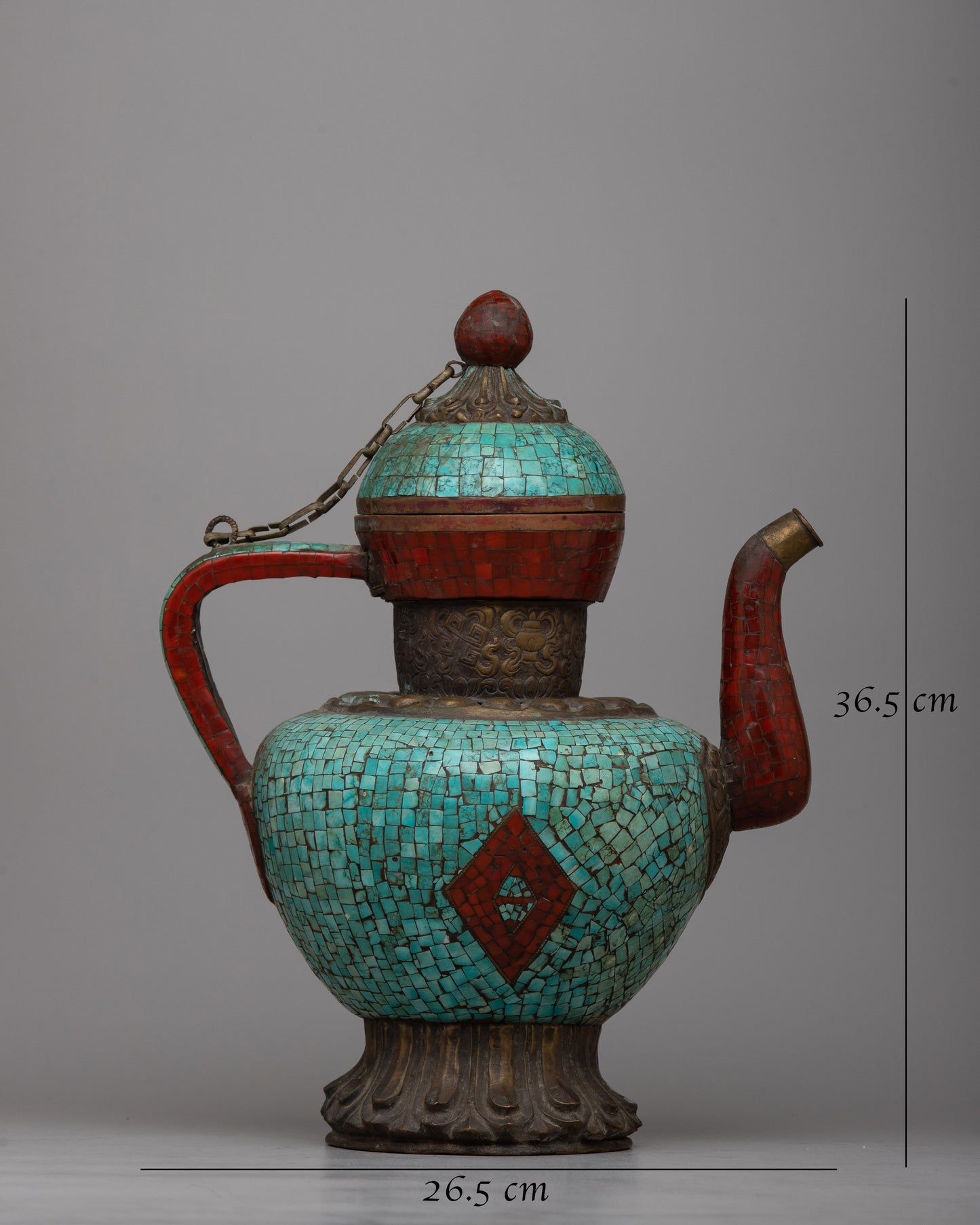 Gem Stone Tea Pot | Handmade Buddhist Pot