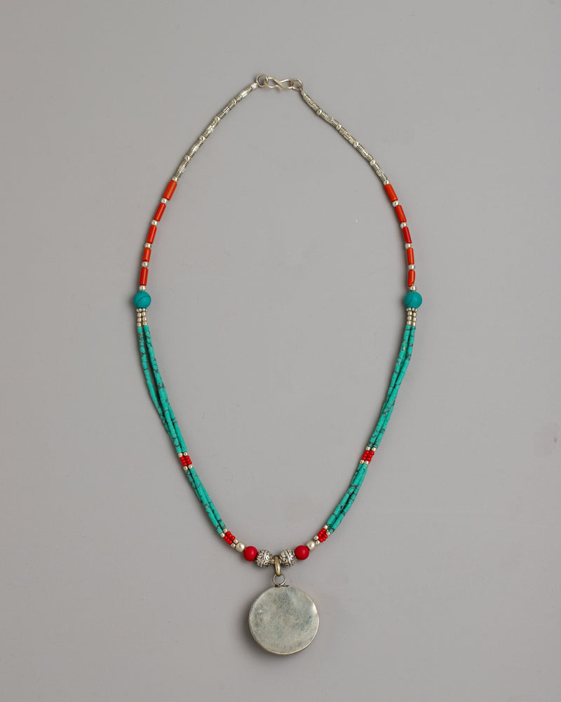 Tibetan Coral Necklace | Adorn Yourself with the Richness of Himalayan Tradition