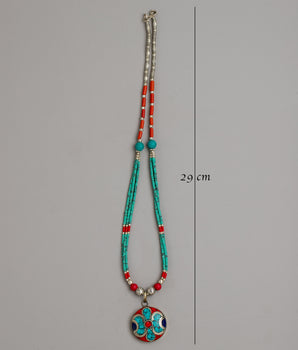 Tibetan Coral Necklace | Adorn Yourself with the Richness of Himalayan Tradition