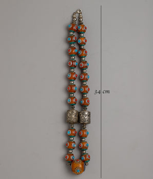 Amber Turquoise Necklace | Infusing Elegance and Bohemian Charm into Your Look
