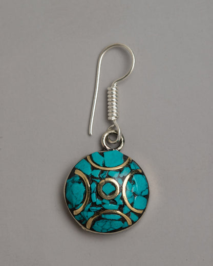 Silver Turquoise Earrings Set | Infusing Elegance and Natural Charm