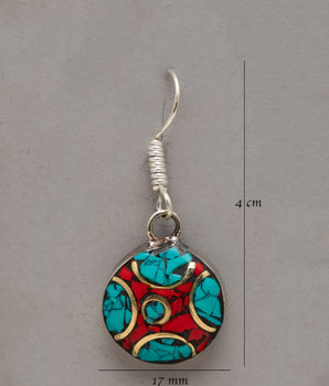 Turquoise and Coral Earrings Set | Elevate Your Style for Effortless Bohemian Charm