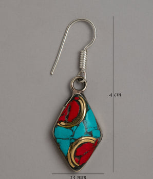 Earrings Turquoise Jewelry |  Jewelry Crafted with Artifical Turquoise Powder
