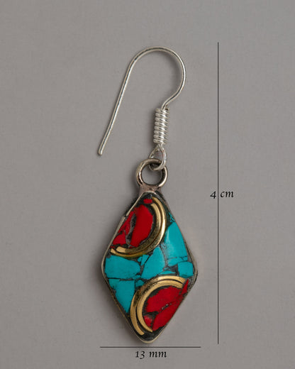 Earrings Turquoise Jewelry |  Jewelry Crafted with Artifical Turquoise Powder