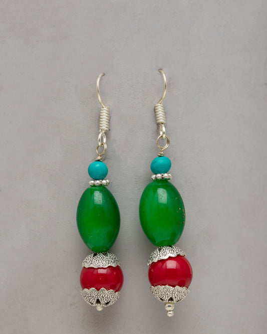 Red Coral Earrings