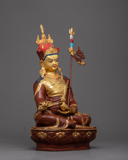 Tibetan Guru Rinpoche Statue | Embodying Wisdom and Compassion in Tibetan Buddhist Tradition