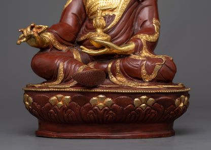 Tibetan Guru Rinpoche Statue | Embodying Wisdom and Compassion in Tibetan Buddhist Tradition