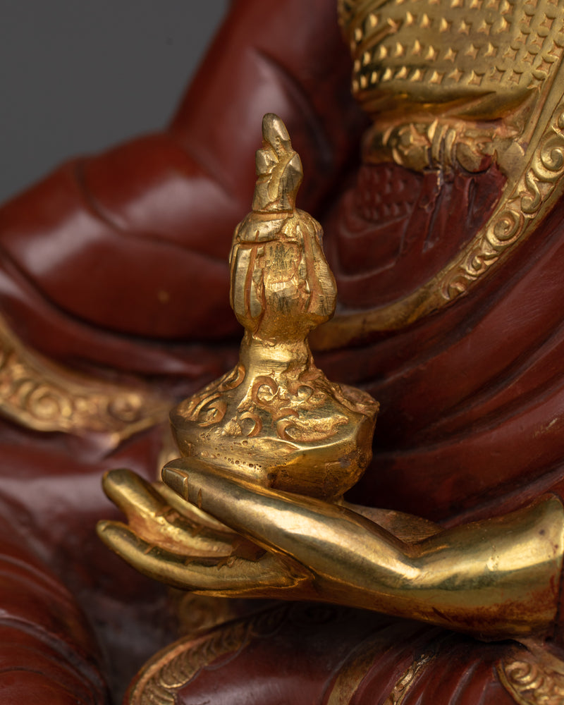 Tibetan Guru Rinpoche Statue | Embodying Wisdom and Compassion in Tibetan Buddhist Tradition