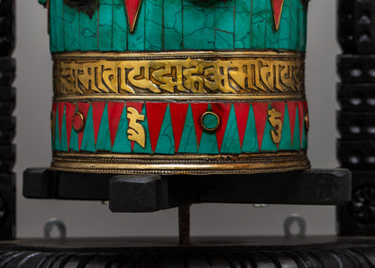 Buddhist Mani Prayer Wheel | Sacred Tool for Spinning Mantras and Invoking Blessings