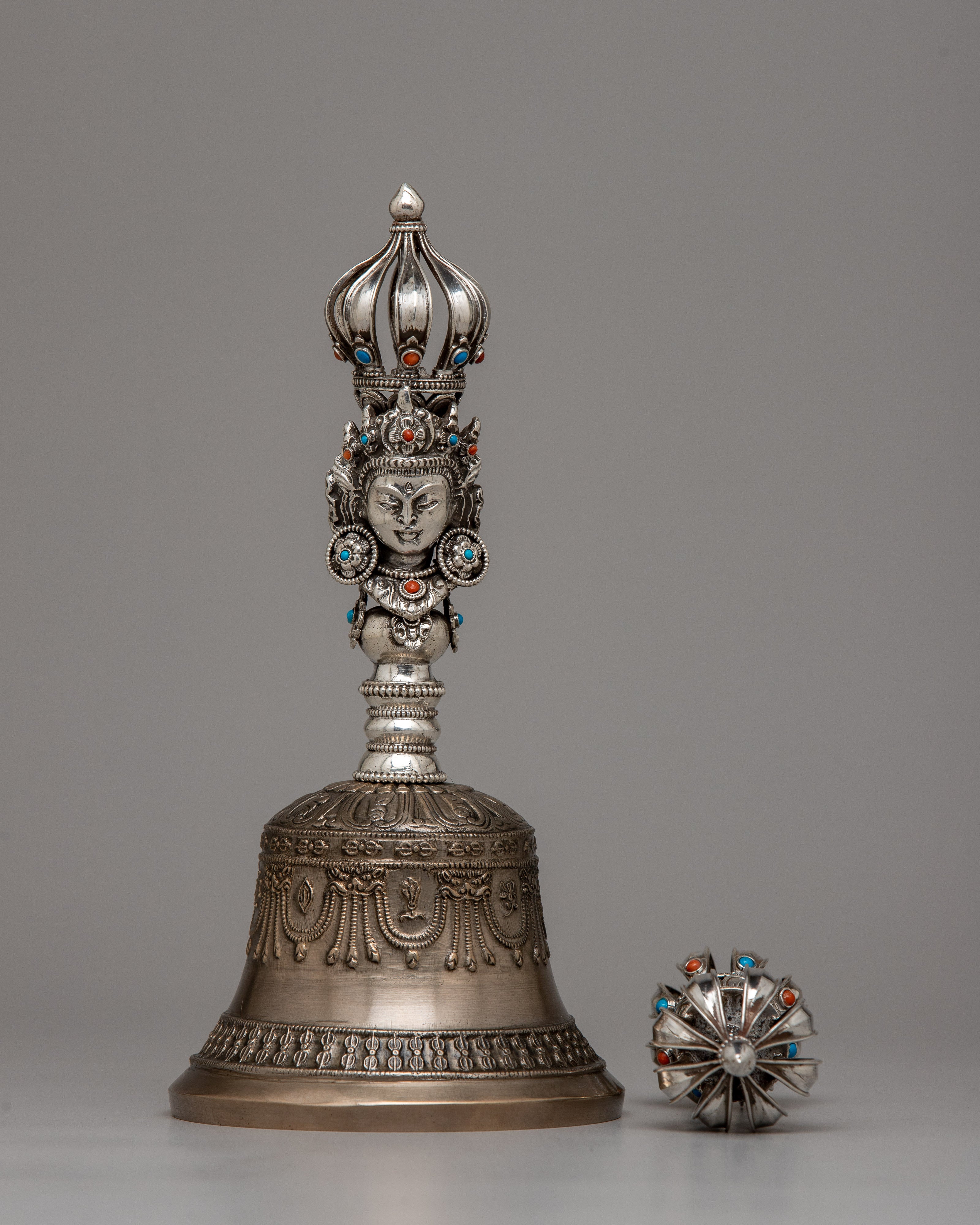 Vajra Dorje and Bell Set | Symbolizing Power, Wisdom, and Ritual Purity