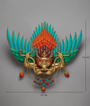 Tibetan Garuda Wall Hanging | Symbolic Handcrafted Decor for Spiritual Spaces