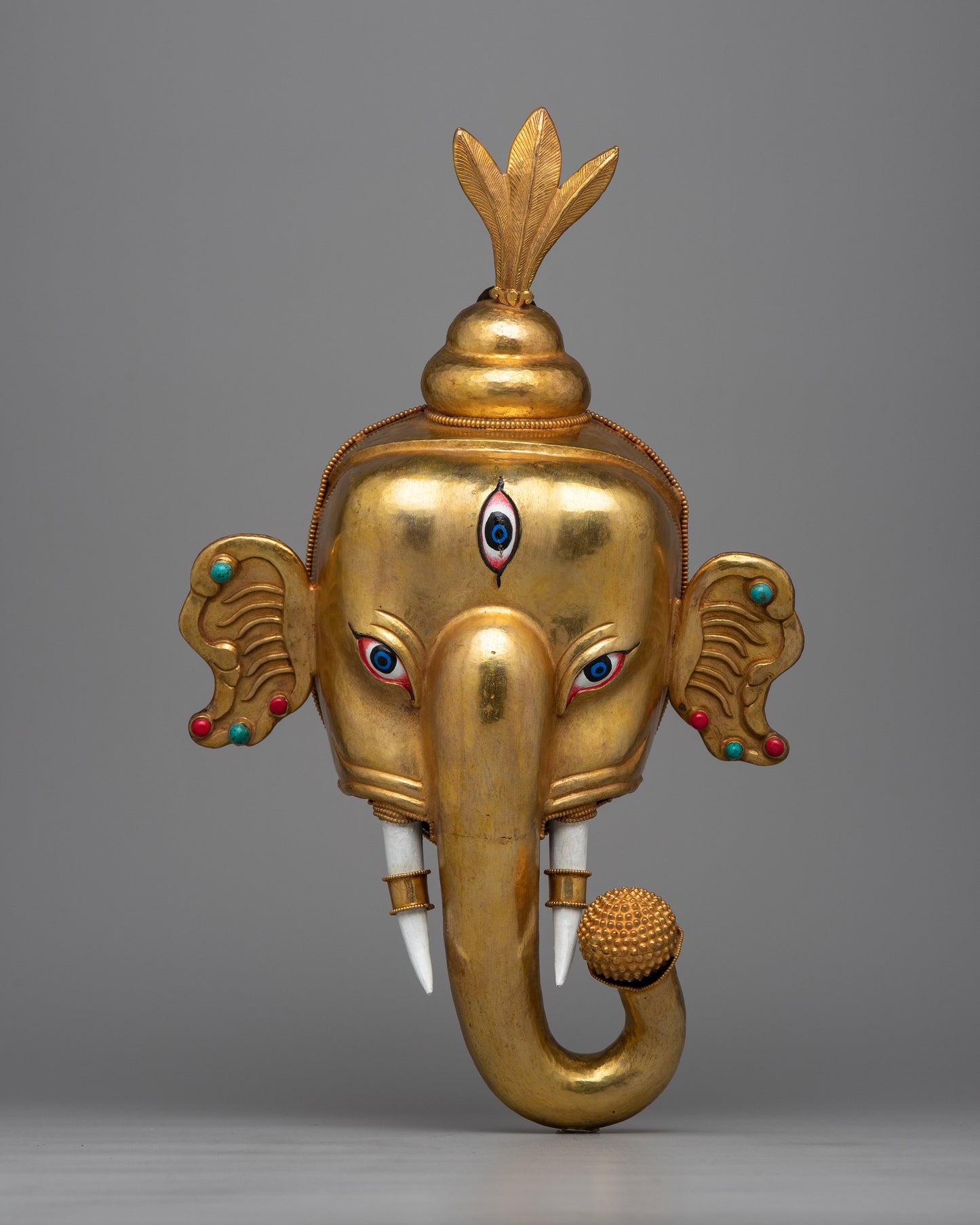 Ganesha Face Wall Hanging | Artistic Decor Infused with Spiritual Symbolism