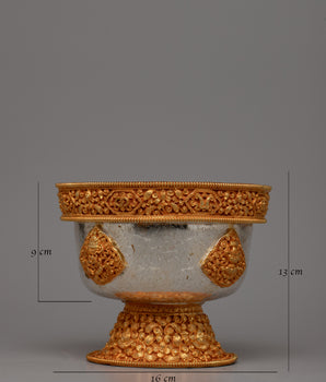 Buddhist Offering Bowl Set | Sacred Vessels for Spiritual Devotion and Ritual Practice