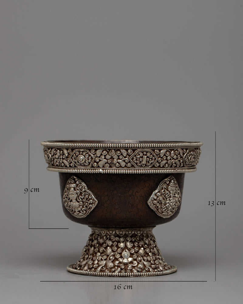 Offering Bowls Buddhist Set | Handcrafted Traditional Vessels for Sacred Devotion