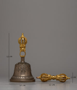 Tibet Ritual Items Vajra and Bell Set | Ritual Item For Spiritual Practices and Sacred Ceremonies