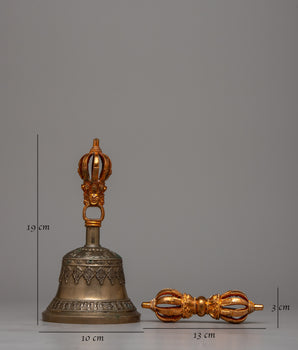 Tibetan Buddhist Ritual Items Vajra and Bell | Explore Devotion with Buddhist Items