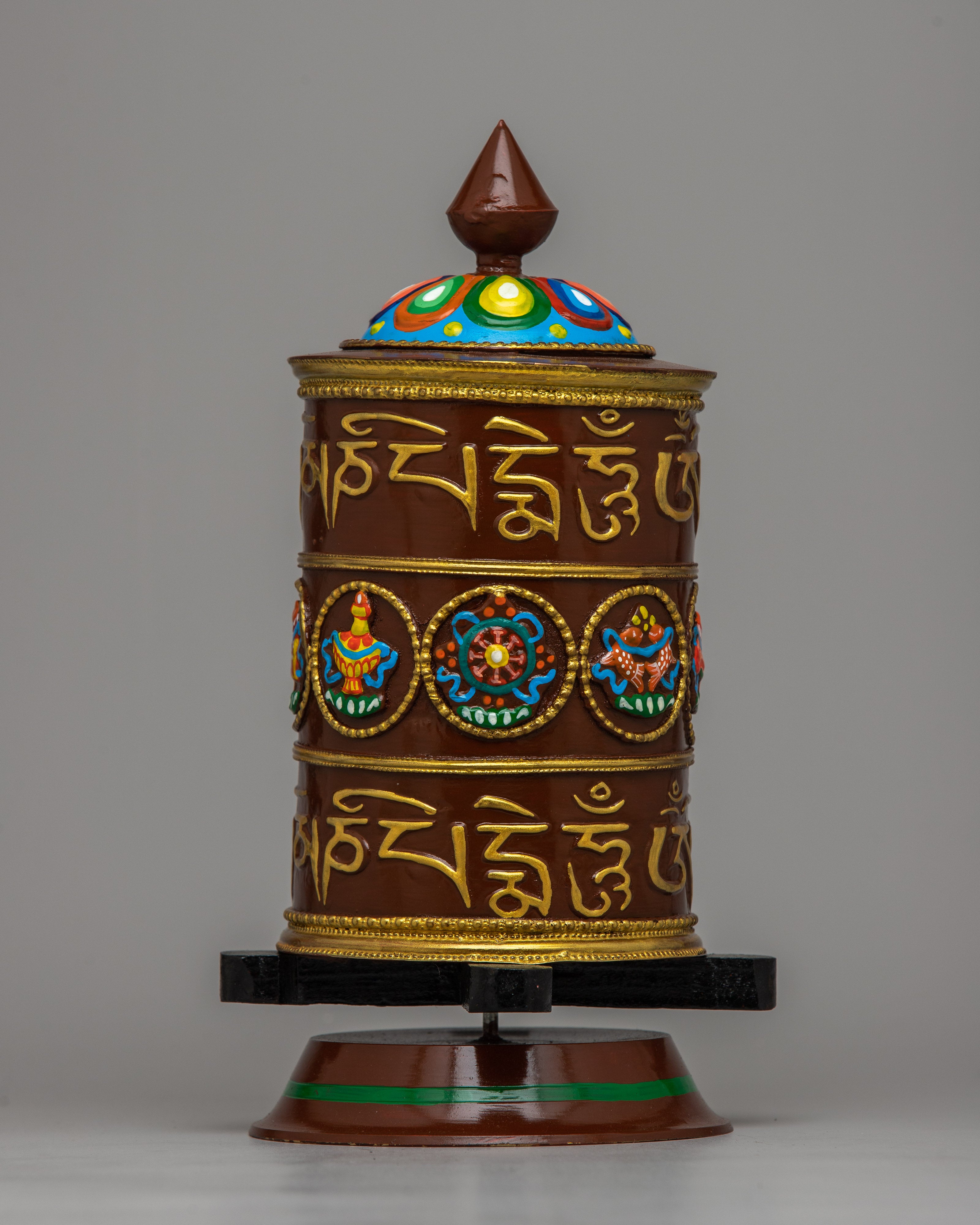Buddhist Mantra Prayer Wheel