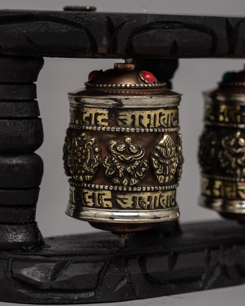 Table Top Prayer Wheel | Compact and Convenient for Daily Devotion