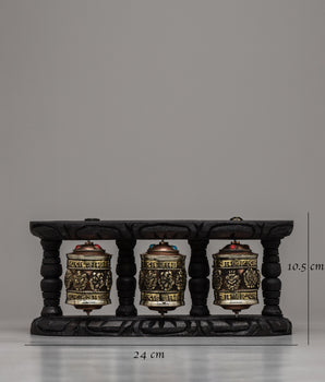 Table Top Prayer Wheel | Compact and Convenient for Daily Devotion