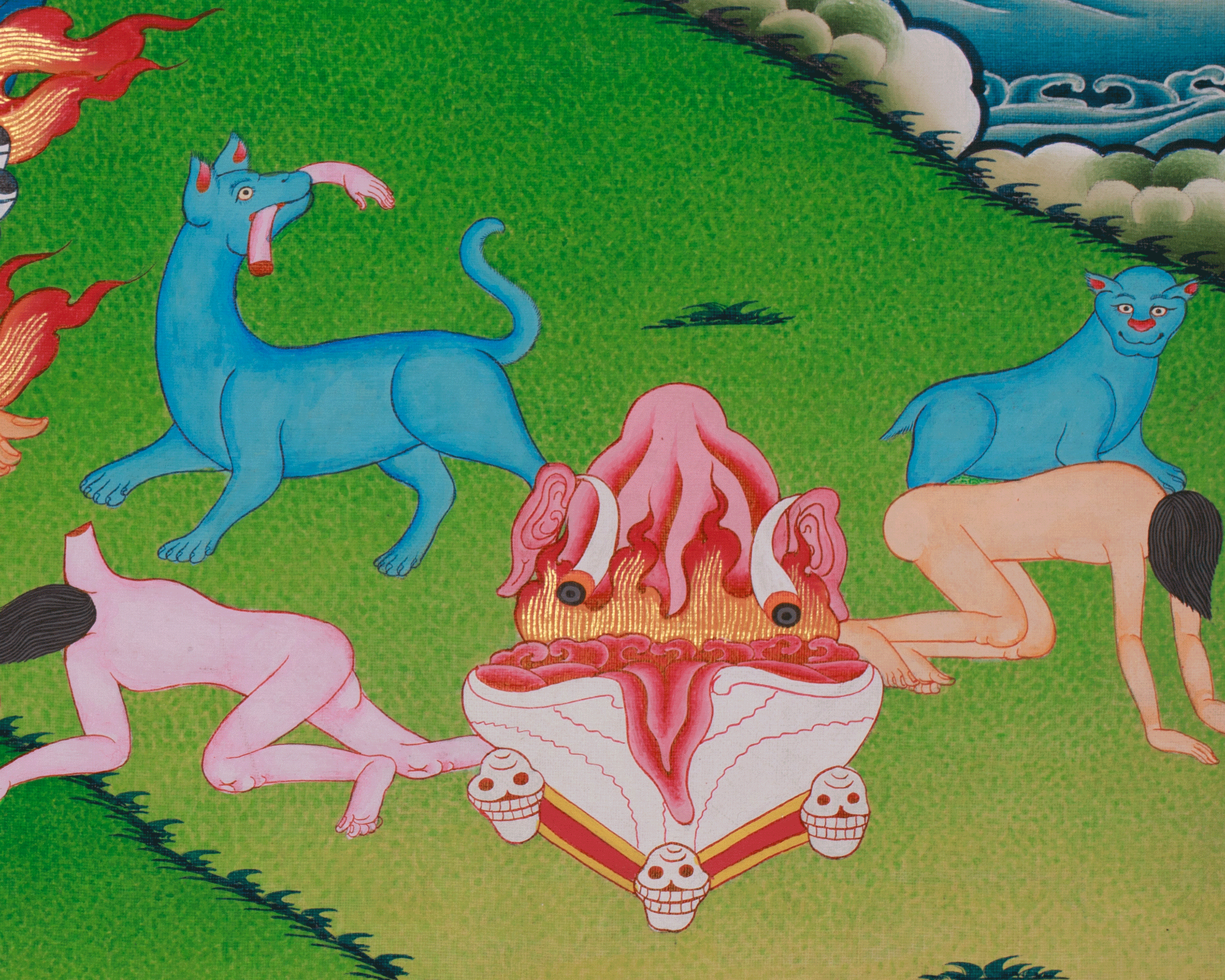 Tibetan Vajrayogini Thangka | Wisdom and Transformation Deity