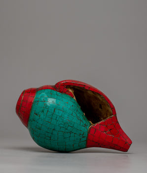 Handcrafted Buddhist Conch Shell