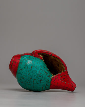 Handcrafted Buddhist Conch Shell 