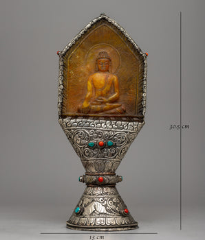 White Metal Tibetan Stamp |  Infuse Your Creations with Cultural Significance